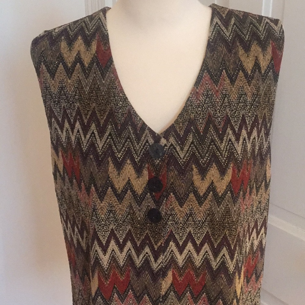 Coldwater Creek sleeveless tunic vest L